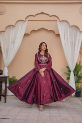 ELEGANT FLAIR HANDMADE 2-PC FROCK