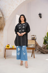 Co-Ords 2Pc Flapper Jeans With Doria Cotton Top