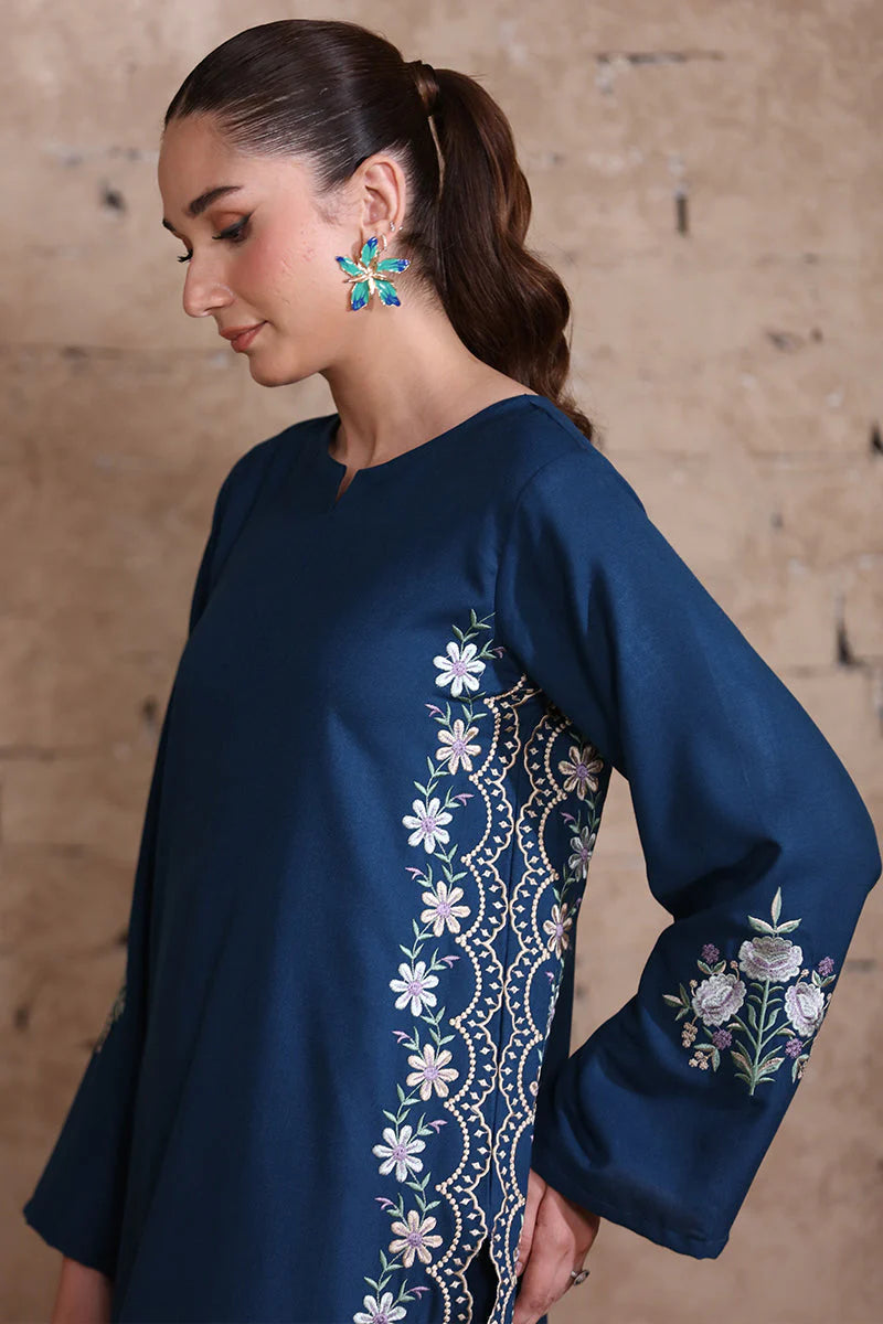 Straight Embroidered Shirt & Trouser