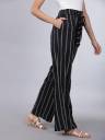 Women's Palazzo Pants Solid and Stripe Culottes Trousers