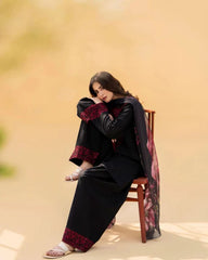 Zaroon – Luxury Embroidered 3-Piece Lawn Set with Farshi Shalwar