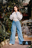 Simple Wide Leg Jeans For Girls/Women