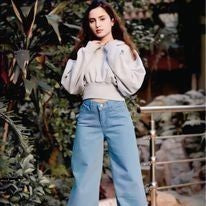 Simple Wide Leg Jeans For Girls/Women