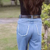 Simple Wide Leg Jeans For Girls/Women