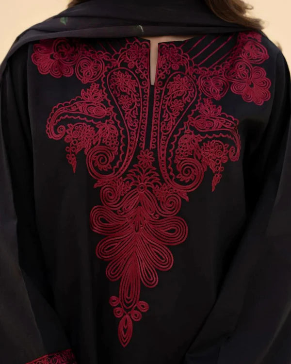 Zaroon – Luxury Embroidered 3-Piece Lawn Set with Farshi Shalwar