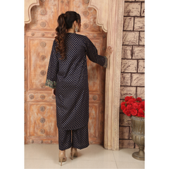 2PCS BLOCK PRINTED FABRIC LAWN SUIT