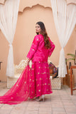 Women's Stitched Fancy Organza Embroidered Lehanga 3Pc