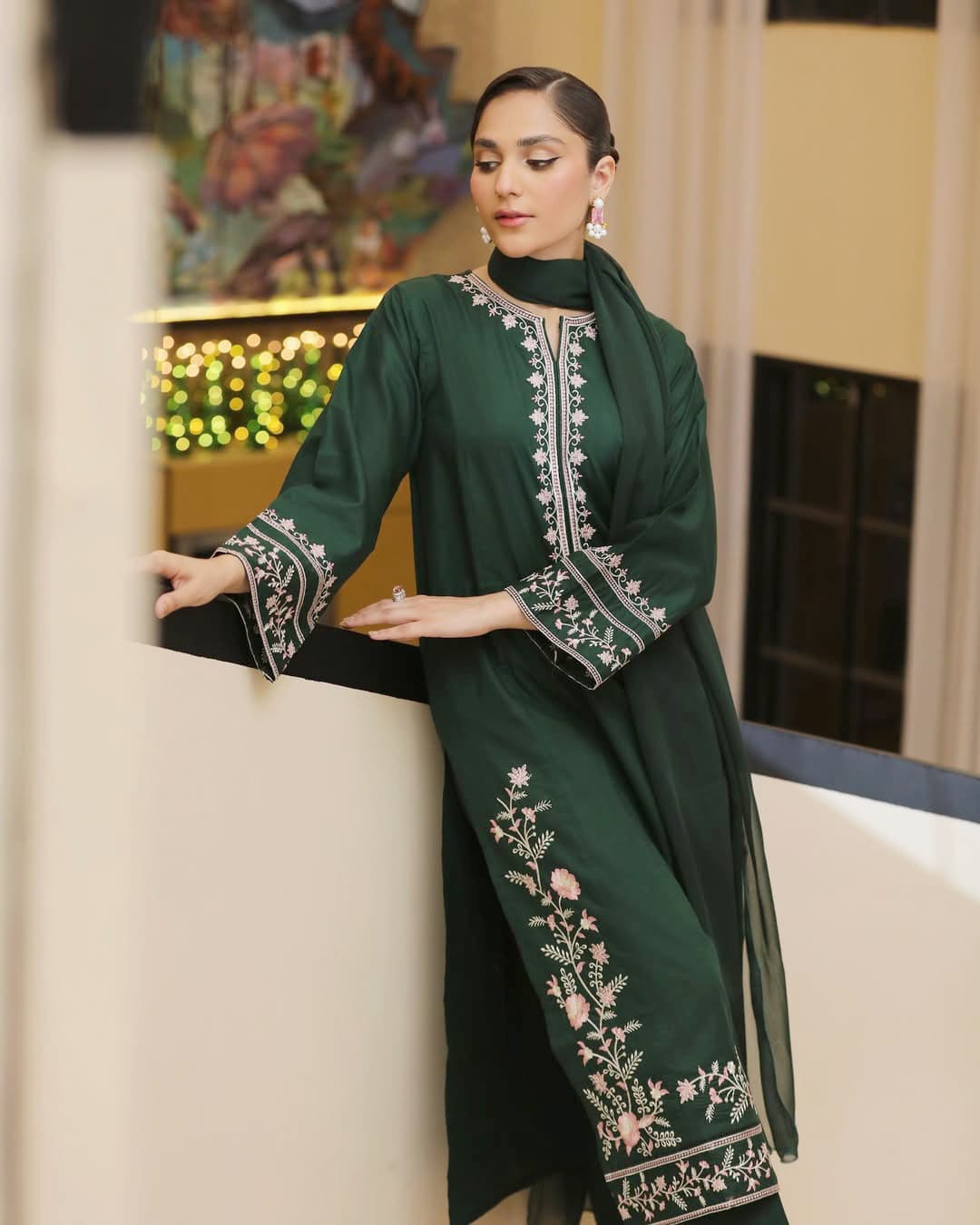 Adaab Embroidery Long Length 2Pc Stitched Suit