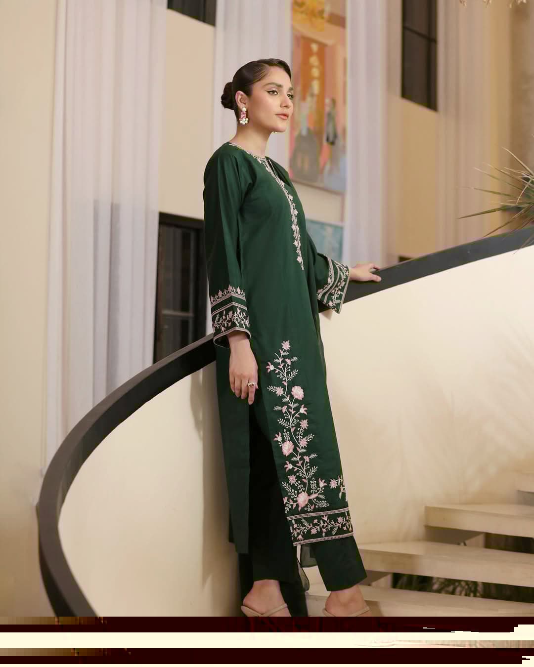 Adaab Embroidery Long Length 2Pc Stitched Suit