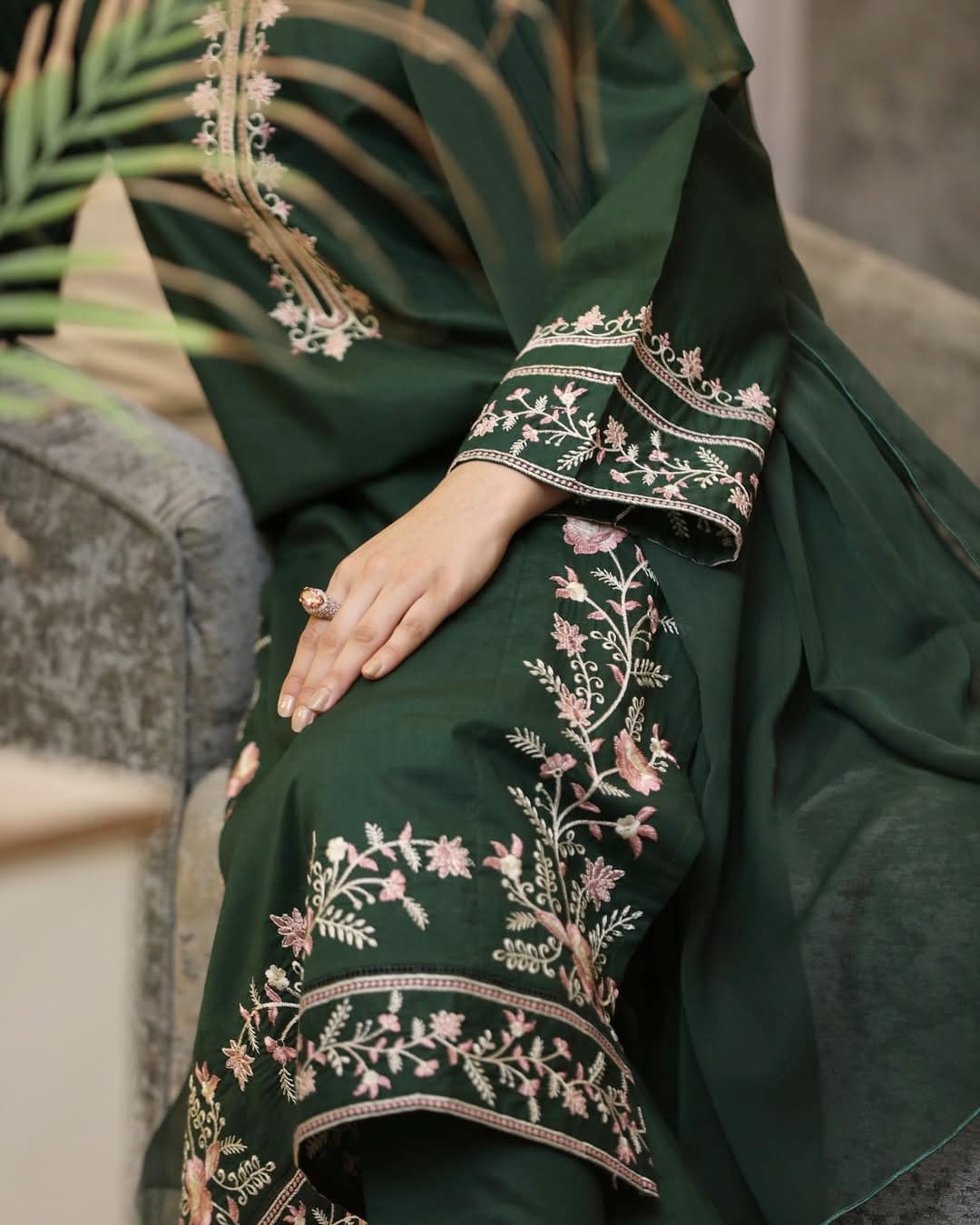 Adaab Embroidery Long Length 2Pc Stitched Suit