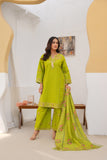 Doria Cotton Embroidery 3Pc Stitched Suit