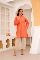 Co-Ords 2Pc Flapper Jeans With Doria Cotton Embroidery Top