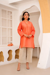 Co-Ords 2Pc Flapper Jeans With Doria Cotton Embroidery Top