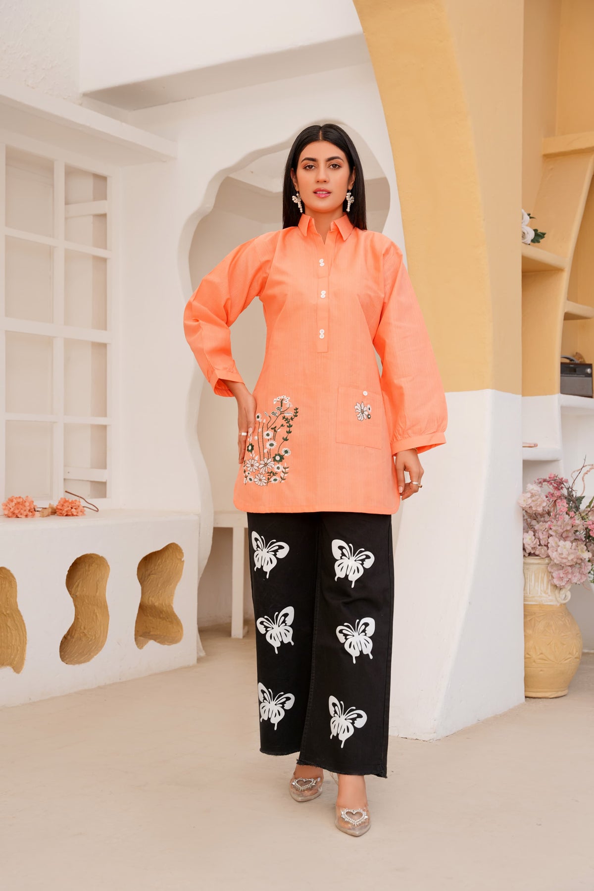Co-Ords 2Pc Flapper Jeans With Top