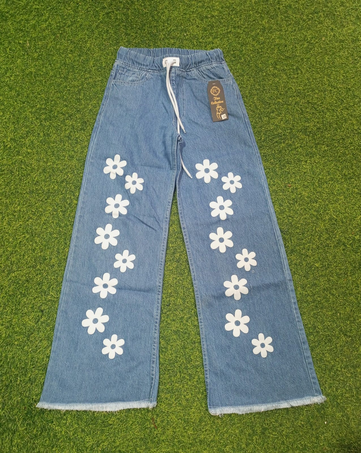 FLOWER DESIGN FLAPPER PANT