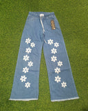 FLOWER DESIGN FLAPPER PANT