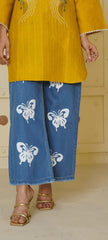 BETTERFLY DESIGN PRINTED FLAPPER JEANS PANT