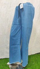 Light Blue Denim Wide-Leg Trouser