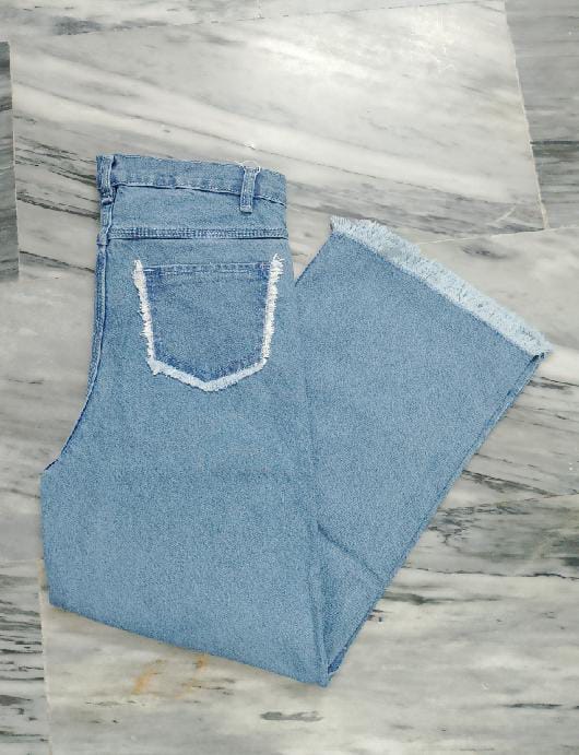 Simple Wide Leg Jeans For Girls/Women