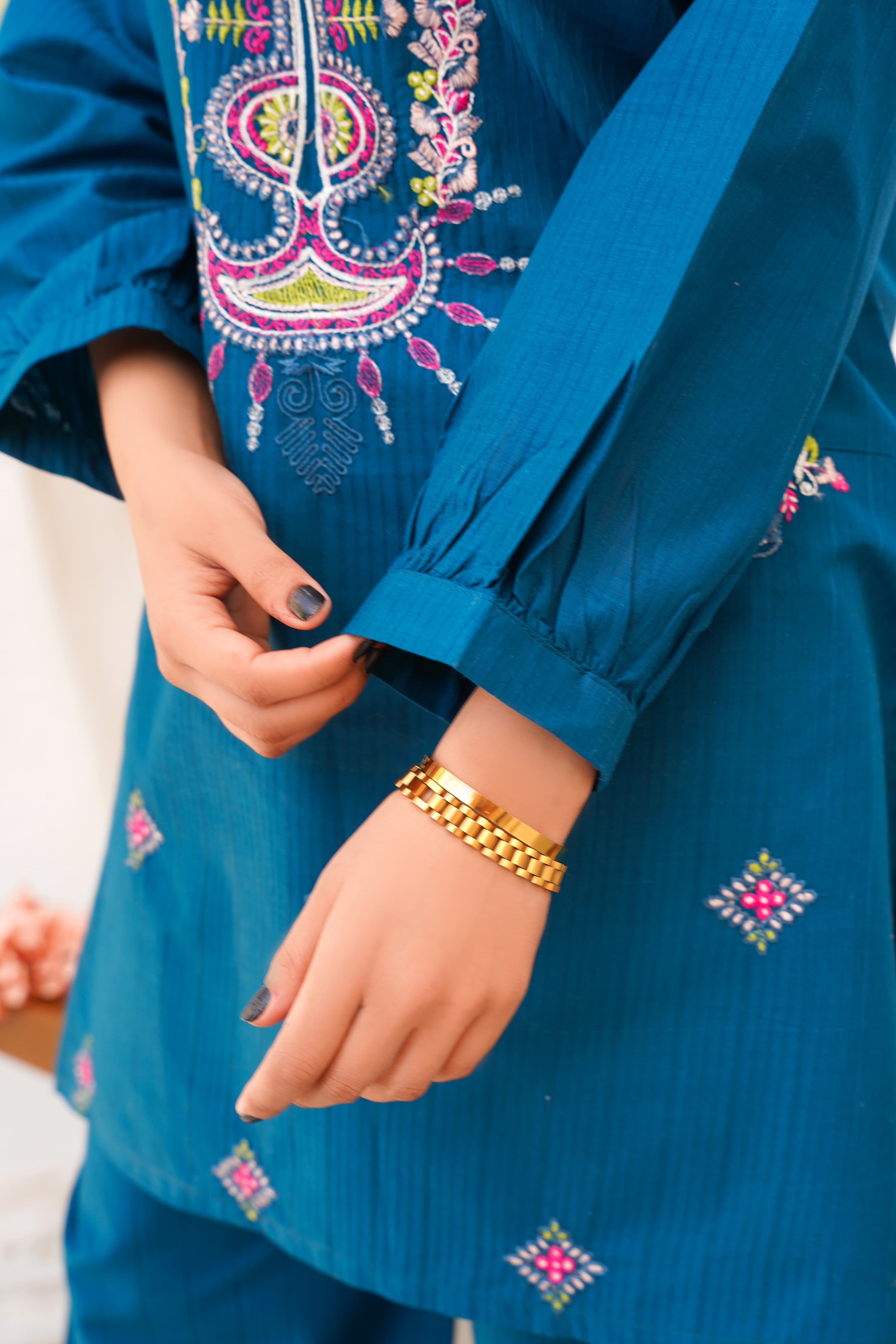 Doria Cotton Embroidery 2Pc Stitched Suit