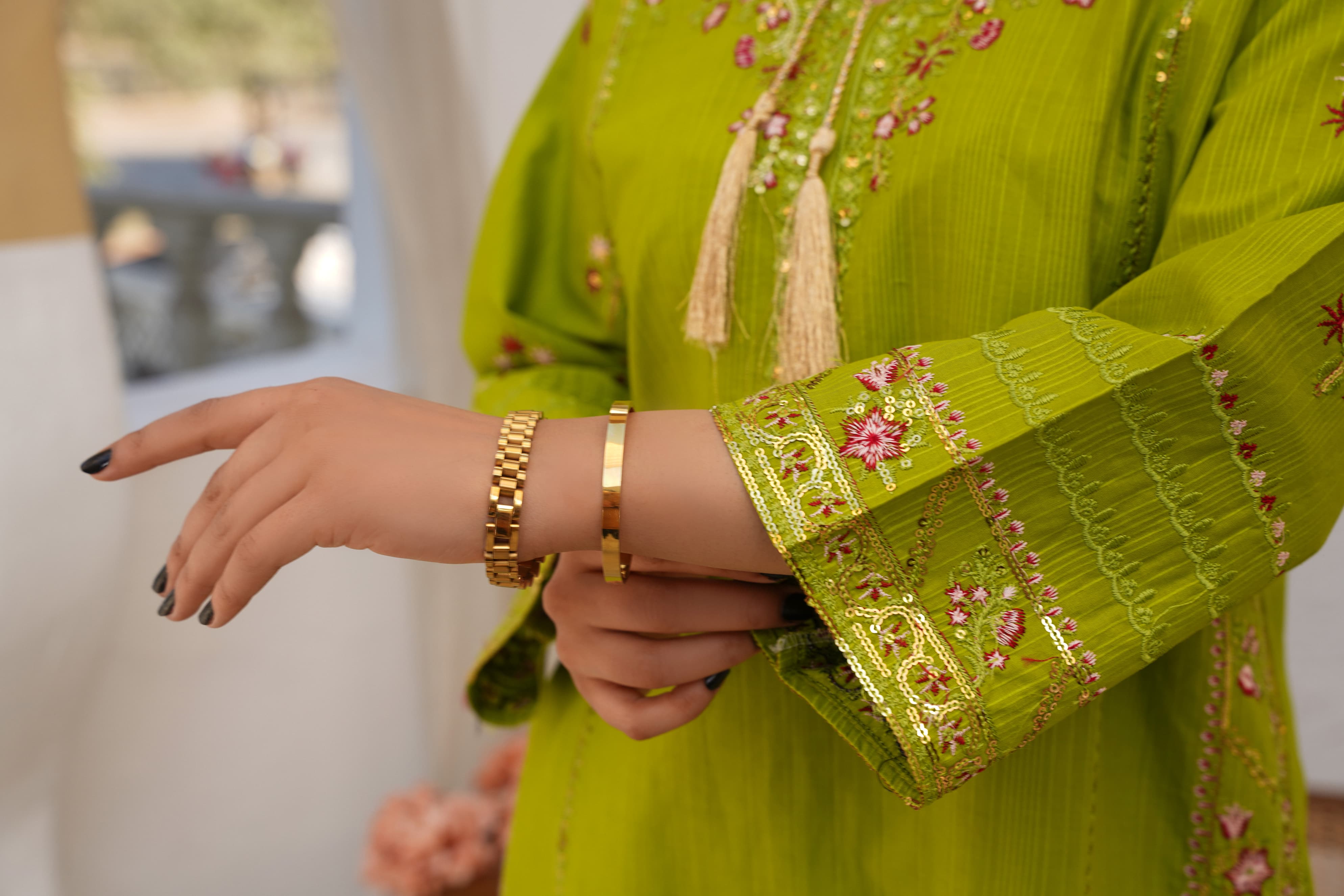 Doria Cotton Embroidery 3Pc Stitched Suit