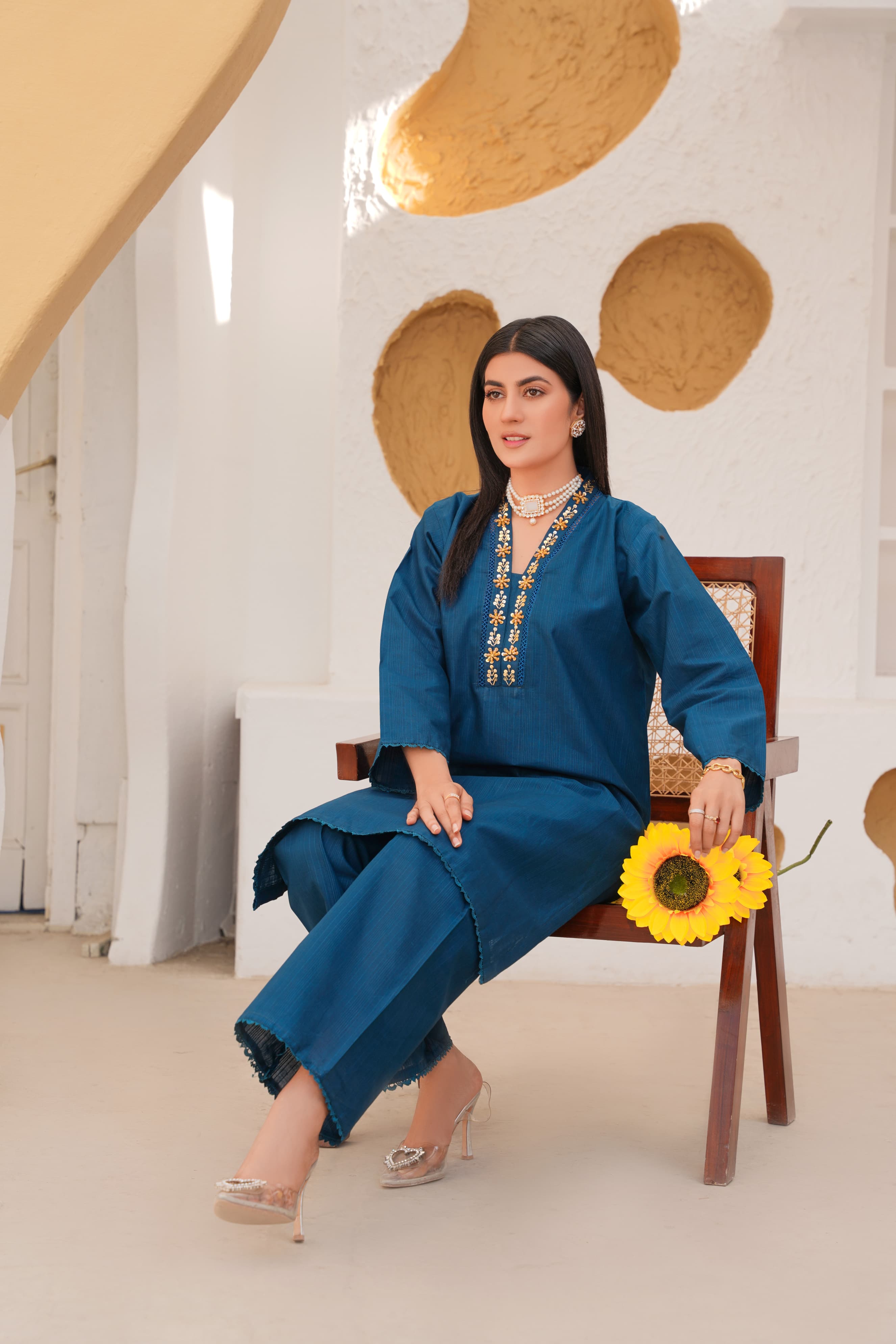 Doria Cotton Handmade Embroidery 2Pc Stitched Suit