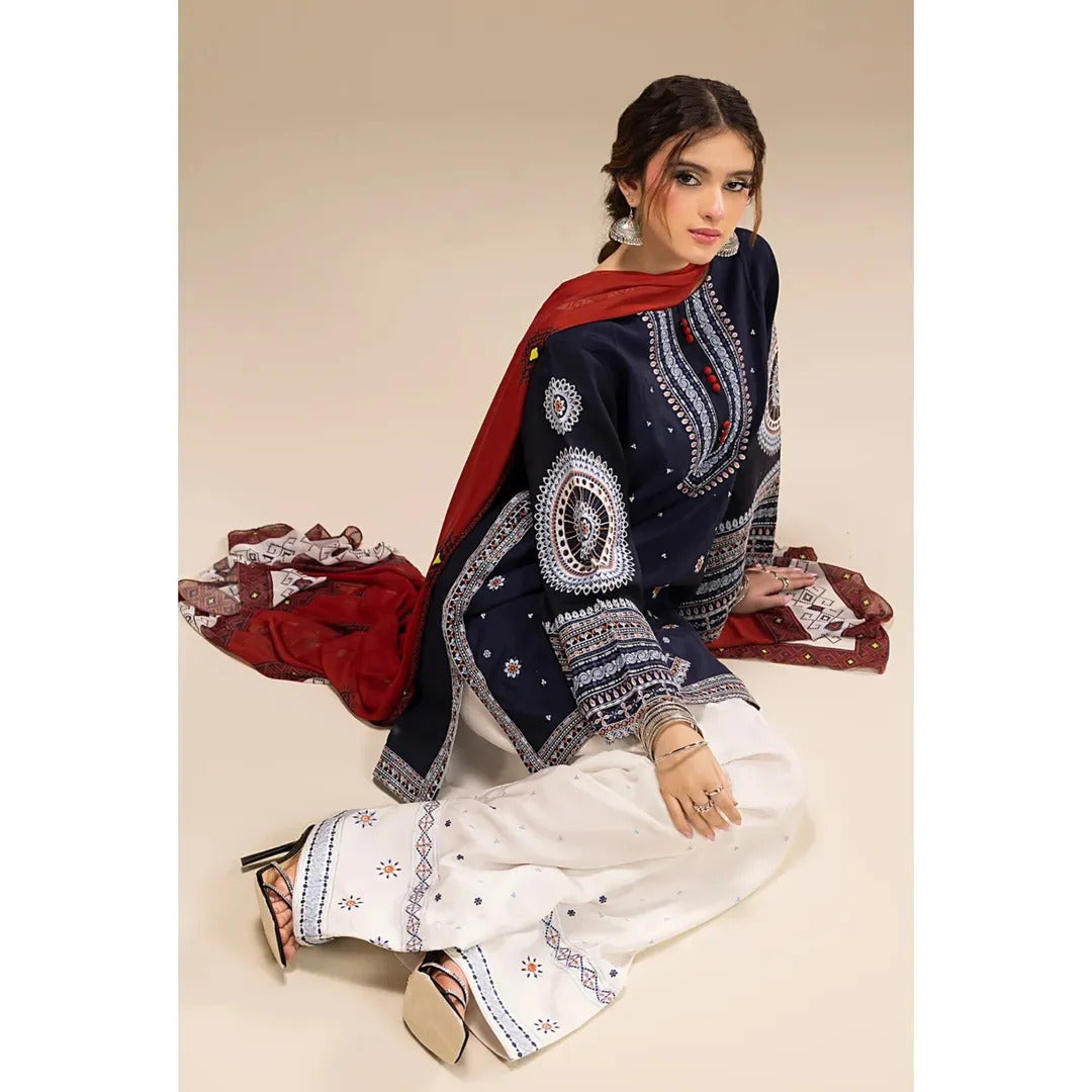 Rangrez - Heavy Embroidery 3 PC Suit (STICHHED)